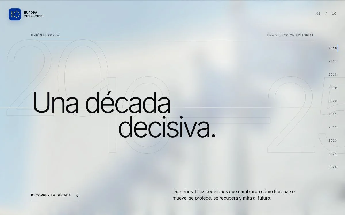 Europa · Una década decisiva